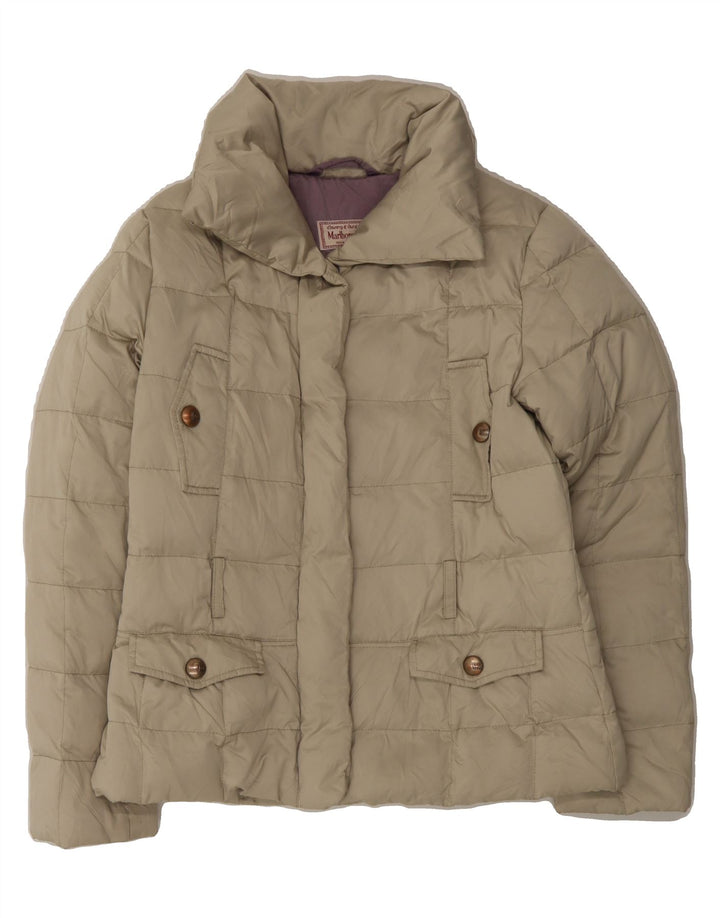 MARLBORO CLASSICS Womens Padded Jacket Size 40 Medium Green Polyester Vintage Marlboro Classics and Second-Hand Marlboro Classics from Messina Hembry 