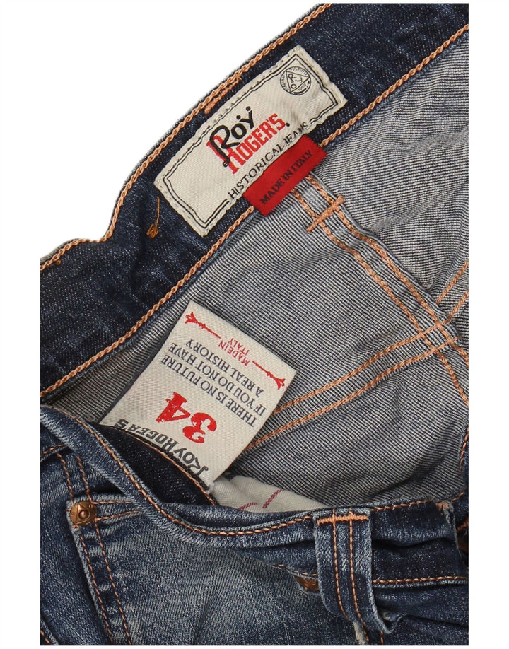 ROY ROGERS Slim Jeans til mænd W34 L34 Blå Bomuld