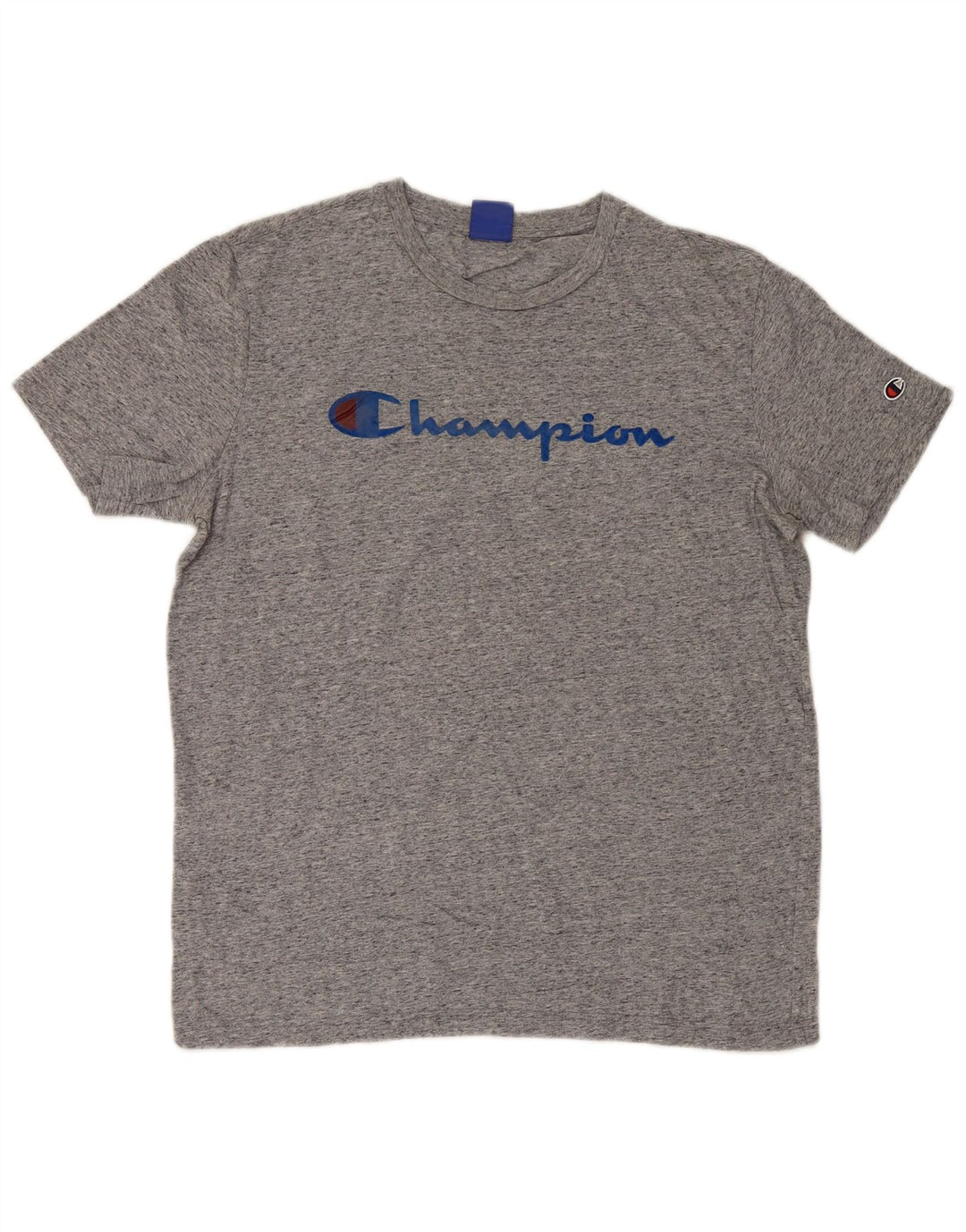 Champion Herre Grafisk T-Shirt Top Stor Grå Flecked