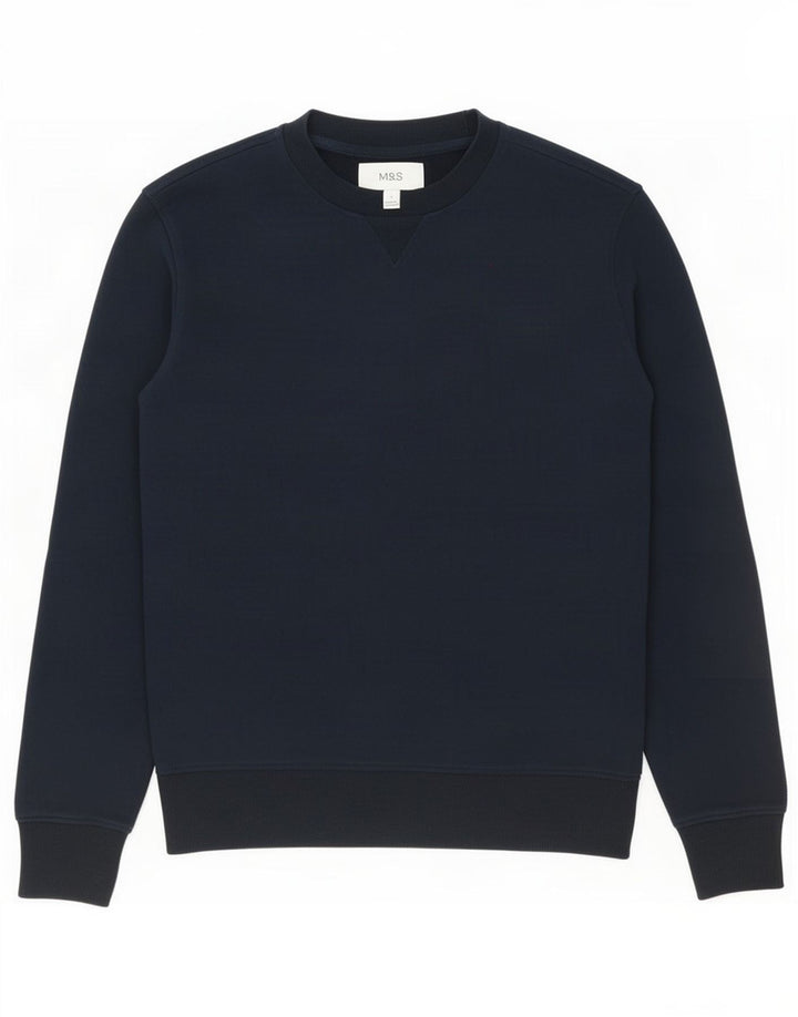 Marks & Spencer Sweatshirt til mænd, lille marineblå bomuld