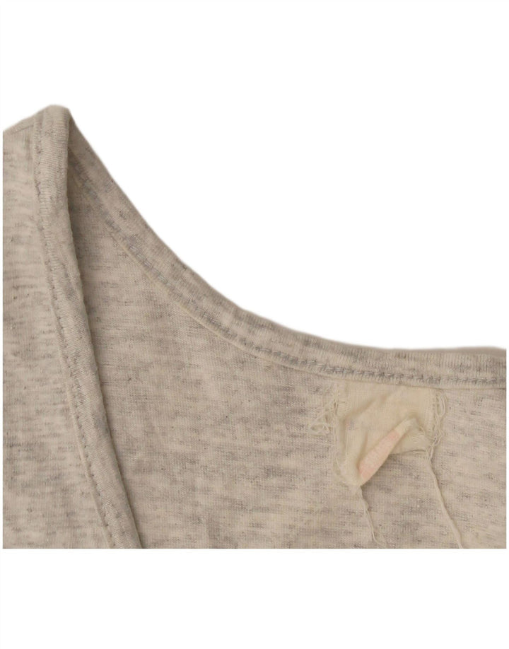 Champion Kvinder Grafisk Vest Top UK 12 Medium Grå