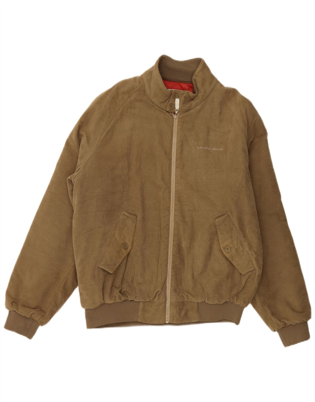 North Sails Herre Bomber Jacket UK 42 XL Brun Bomuld