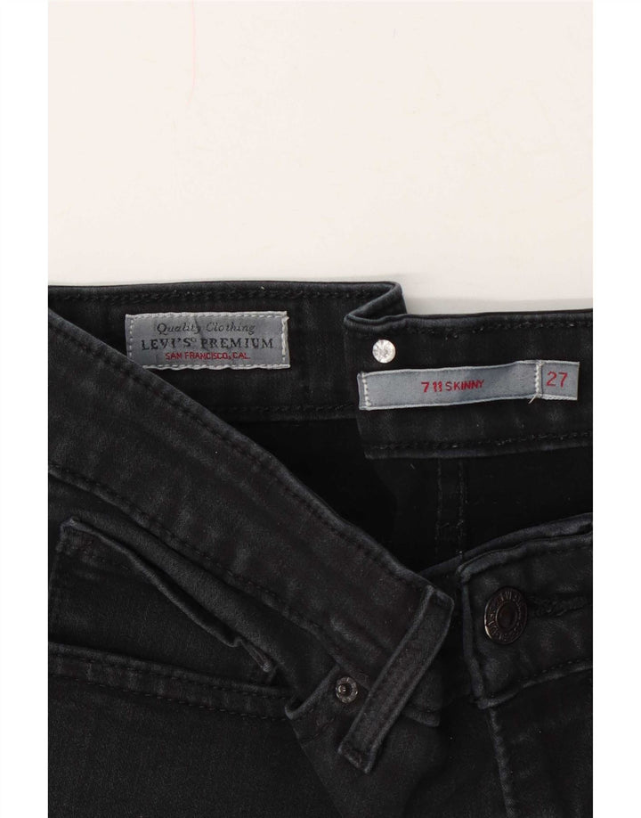 Levi's Dame 711 Skinny Jeans W27 L30 Marineblå