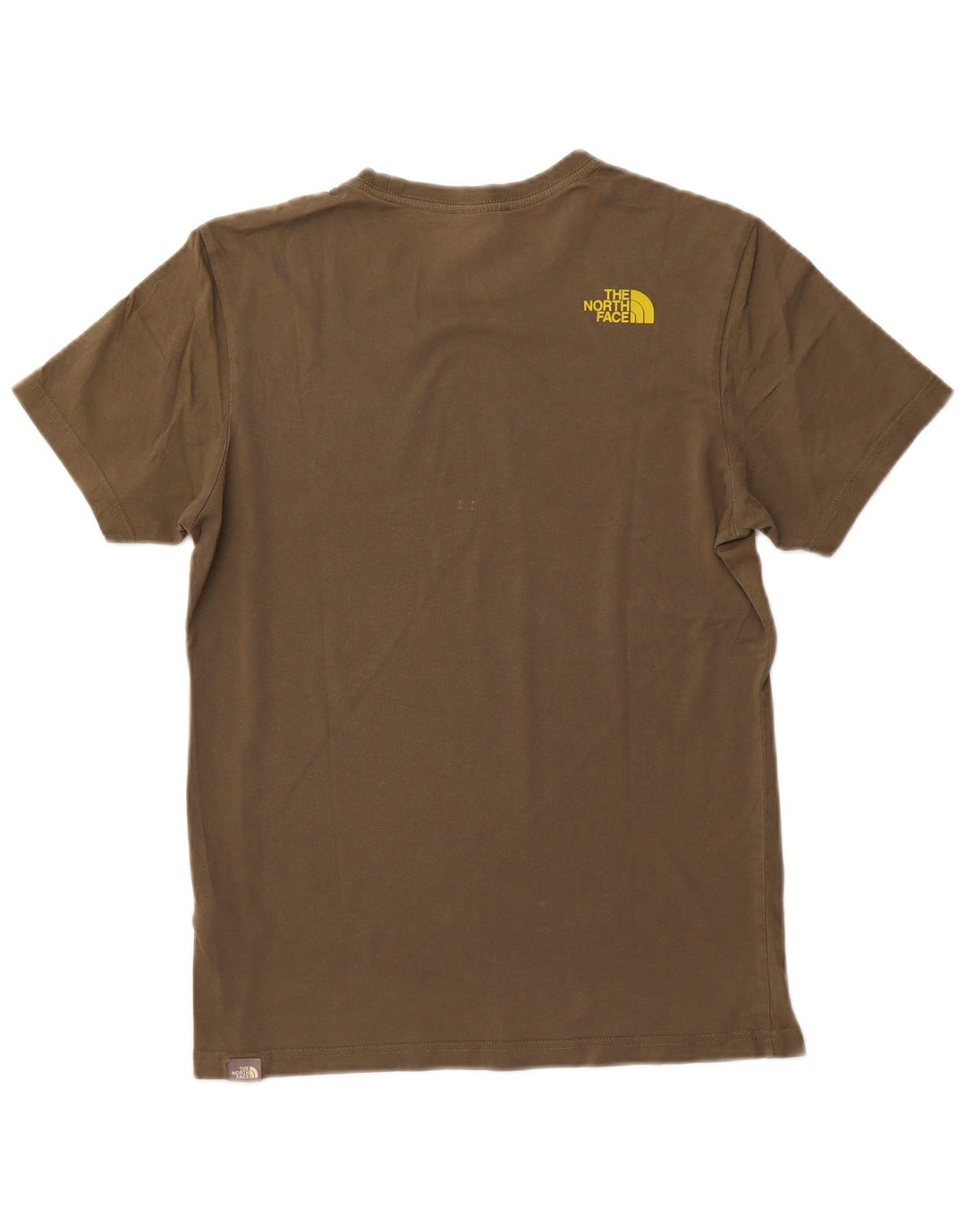 THE NORTH FACE Herre grafisk T-shirt Top Lille Khaki Bomuld