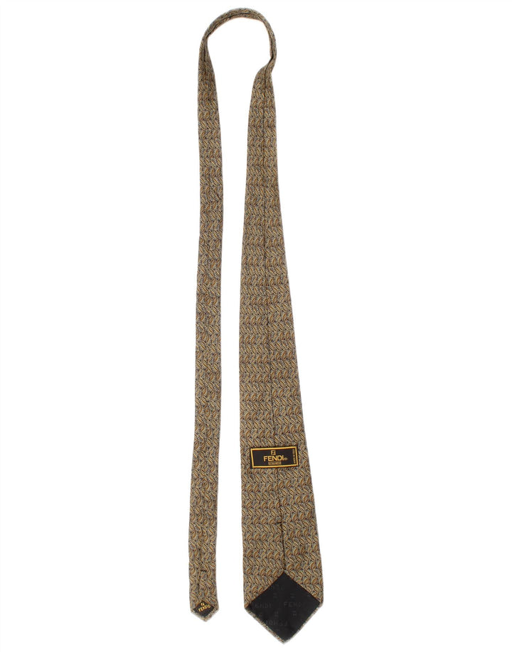 Fendi Herre Slips One Size Beige Paisley Silke