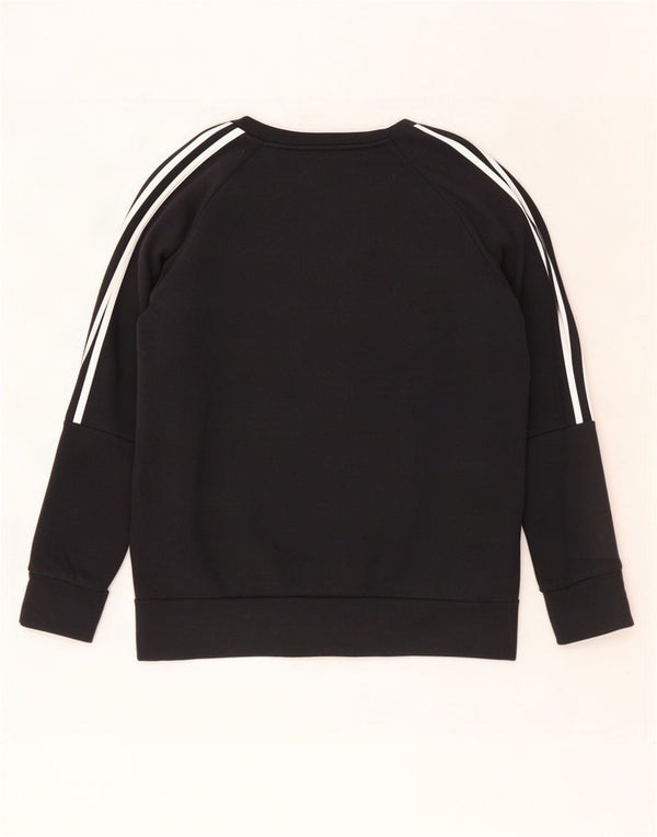 Adidas Womens Sweatshirt Jumper UK 16/18 Large Black Cotton