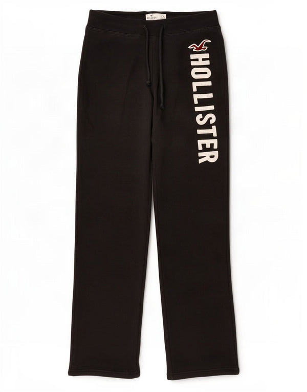 Hollister Grafisk træningsdragt bukser til kvinder UK 6 XS sort bomuld