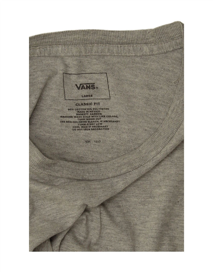 Vans Herre Classic Fit T-Shirt Top Stor Grå