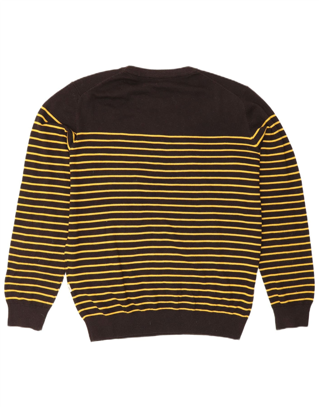 Liu Jo Herre sweater med rund hals XL sort stribet bomuld