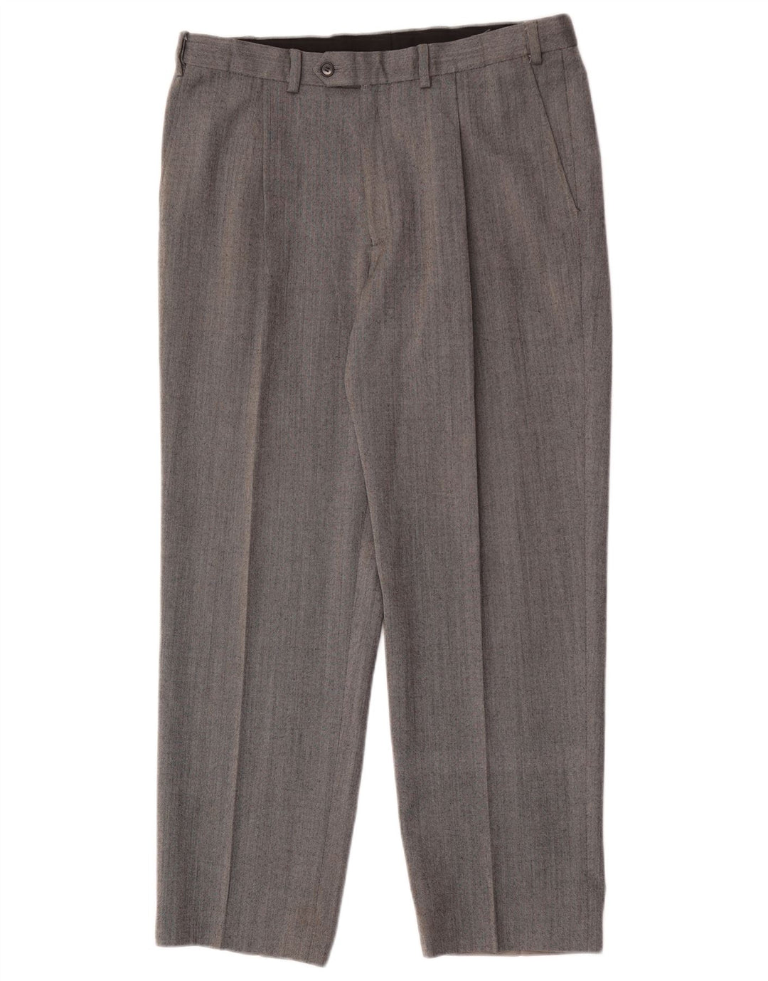 Marks & Spencer Herre Performance Straight Suit Bukser W34 L29 Grå Uld