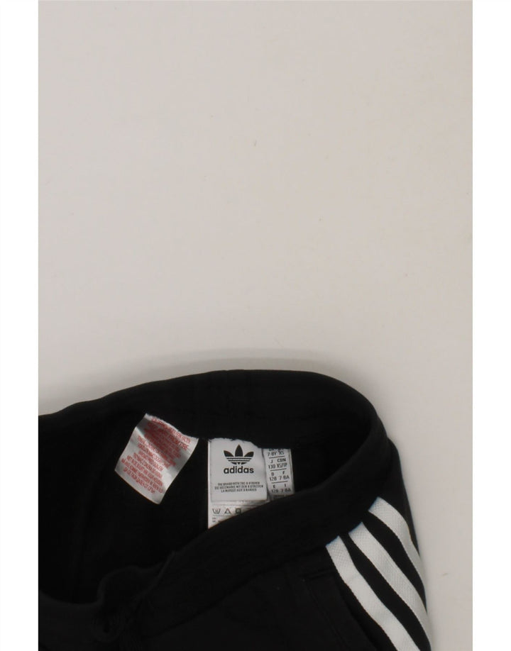 ADIDAS Boys Sport Shorts 7-8 Years  Black Cotton Vintage Adidas and Second-Hand Adidas from Messina Hembry 