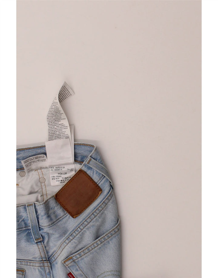 LEVI'S Womens Straight Jeans  W26 L28 Blue Cotton Vintage Levi's and Second-Hand Levi's from Messina Hembry 