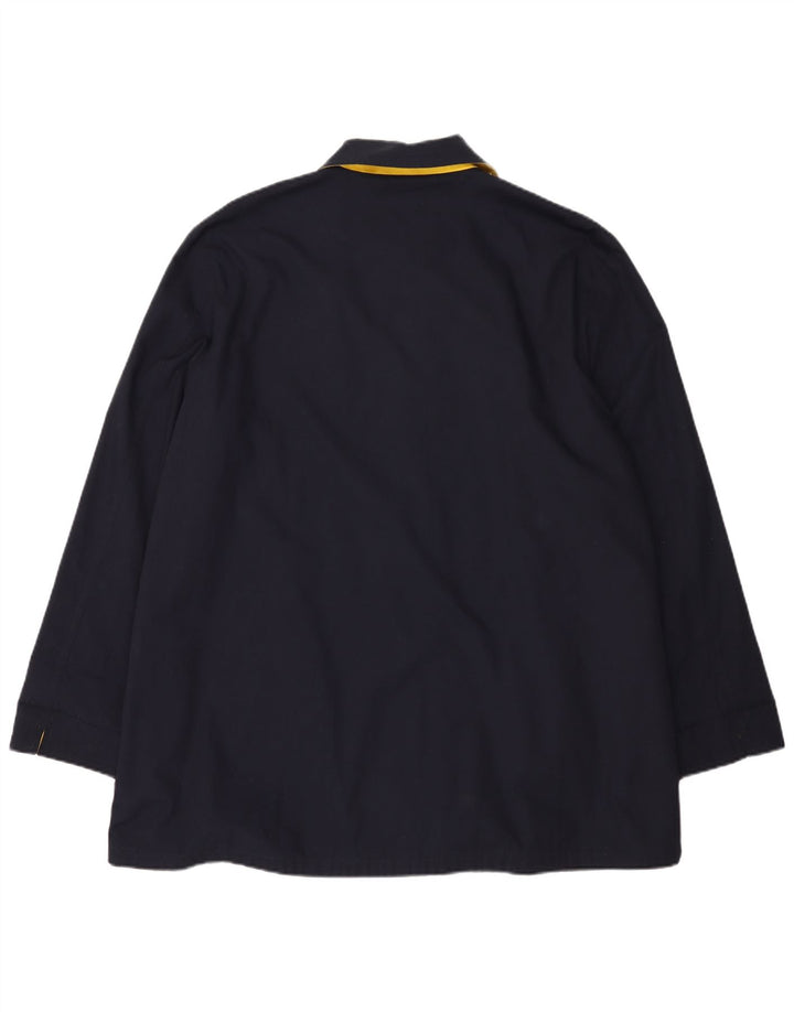 Vintage oversize dameovertræk frakke UK 18 XL marineblå