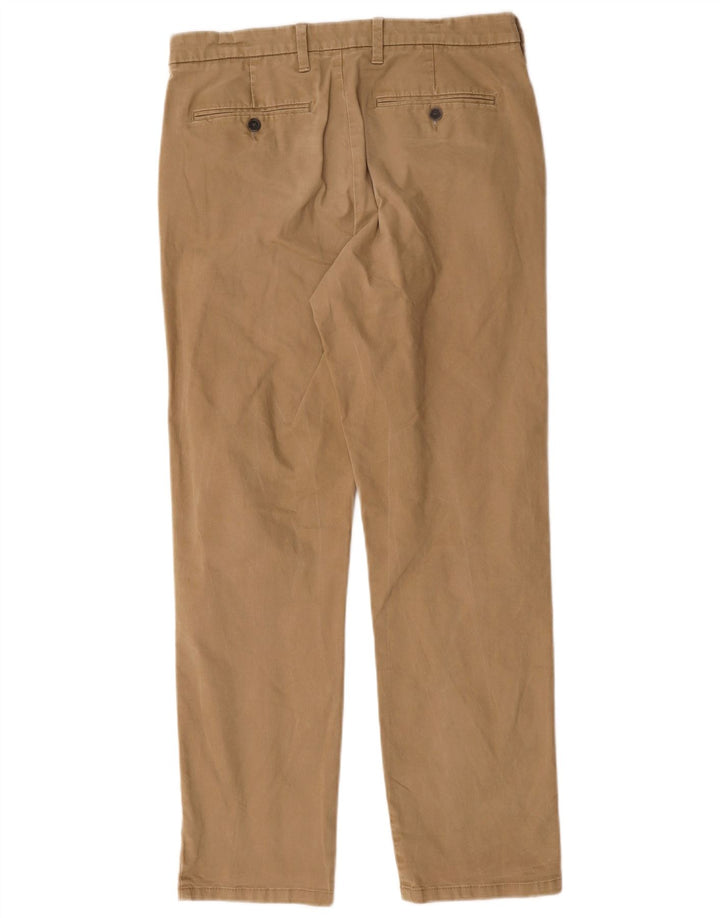 Marks & Spencer Herre Lige Regular Fit Chinobukser W32 L31 Brun