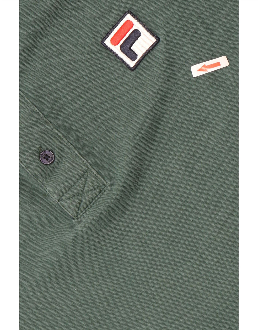 Fila Poloskjorte til mænd Stor grøn Colourblock Bomuld