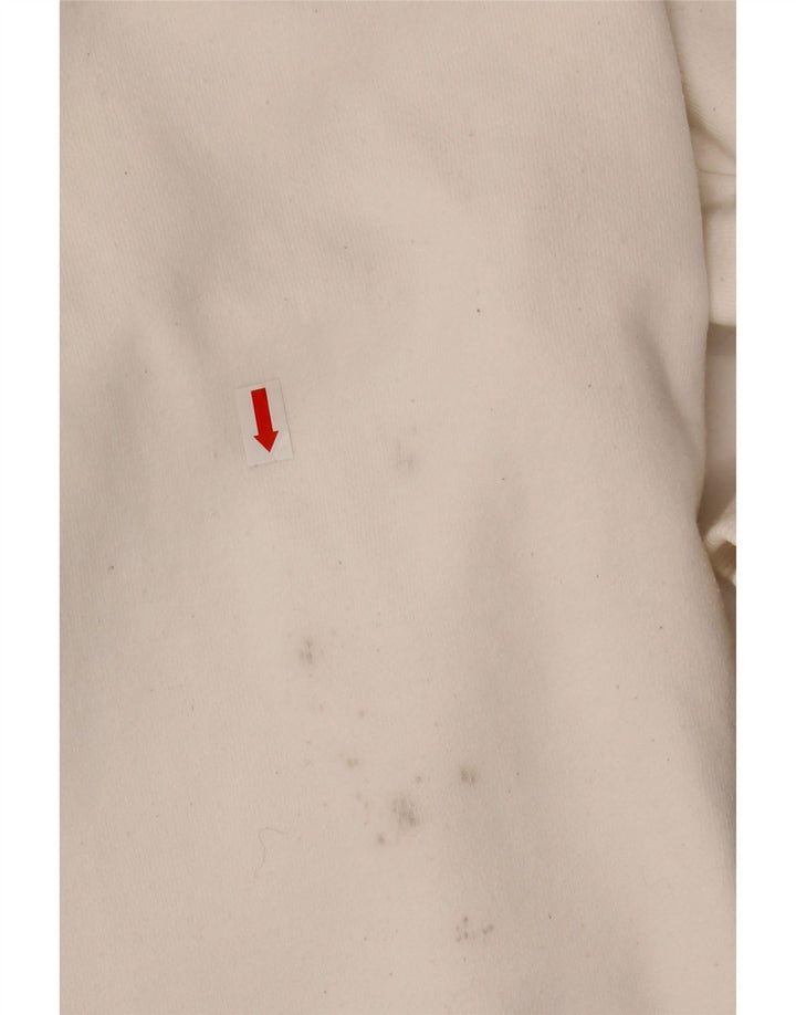 CHAMPION Dame Grafisk Oversized Sweatshirt Jumper UK 16 Large White