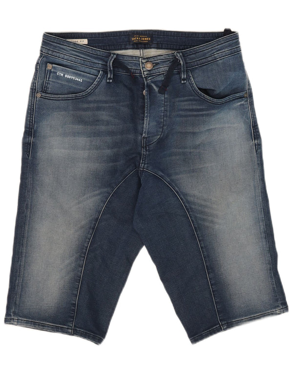 Jack & Jones Herre Loose Fit Denim Shorts Medium W32 Blå Bomuld