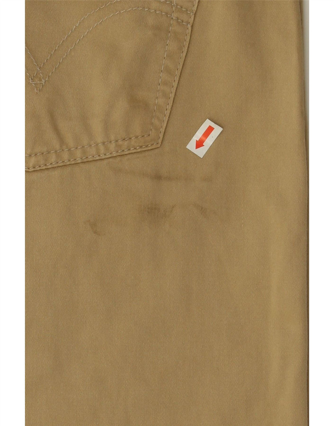 LEVI'S Mens 401 Straight Casual Trousers W34 L27 Beige Vintage Levi's and Second-Hand Levi's from Messina Hembry 