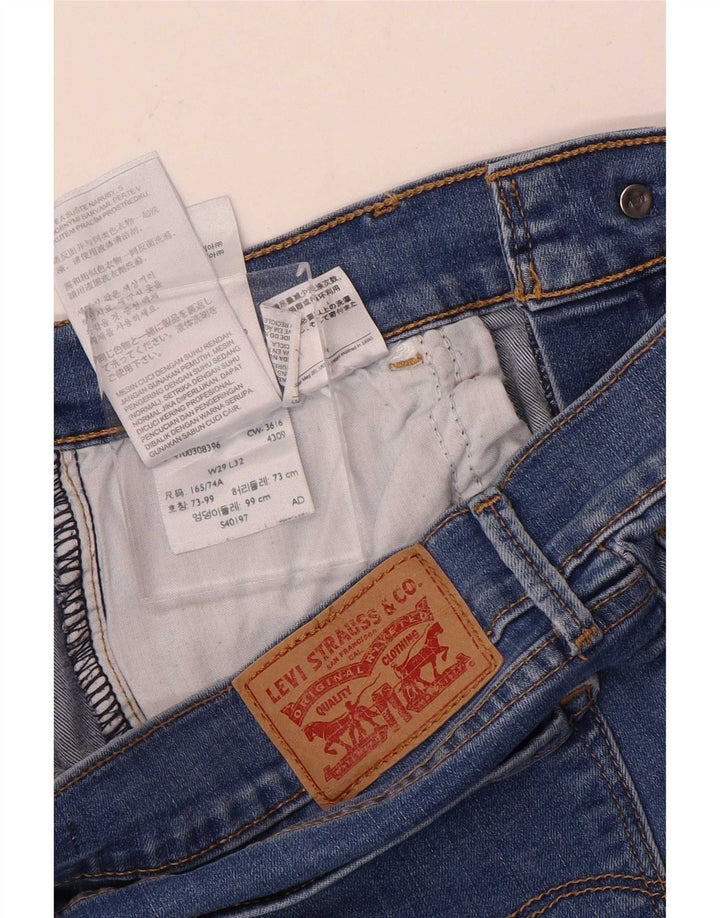 Levi's Dame 710 Super Skinny Jeans W29 L32 Blå Bomuld