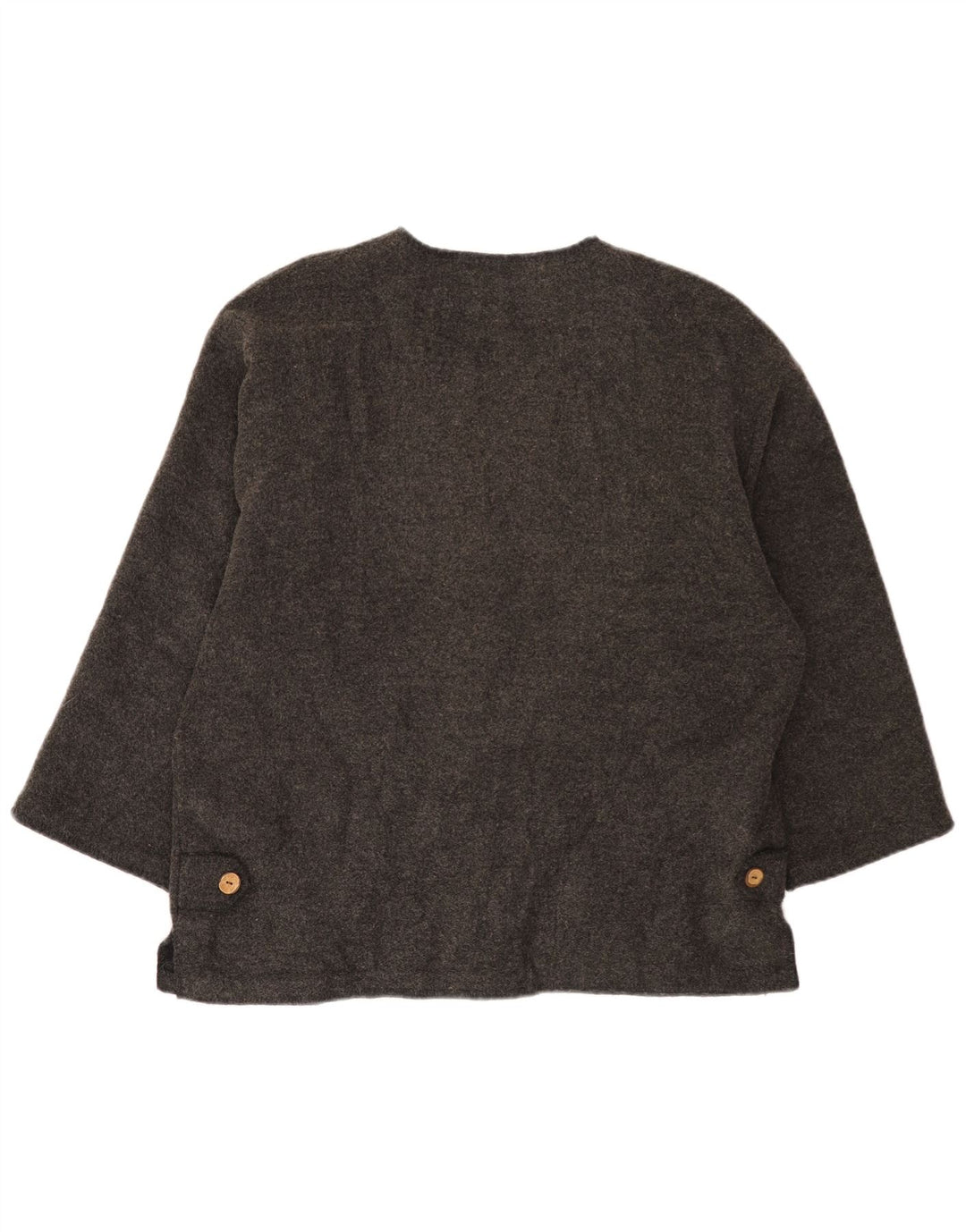 Street One Dame Oversized 4-knaps blazerjakke EU 36 lille grå uld