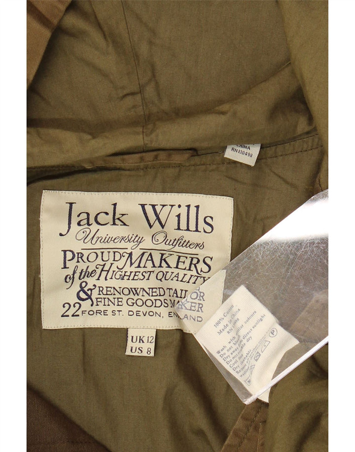 JACK WILLS Dame Oversized Hooded Windbreaker Coat UK 12 Medium Khaki
