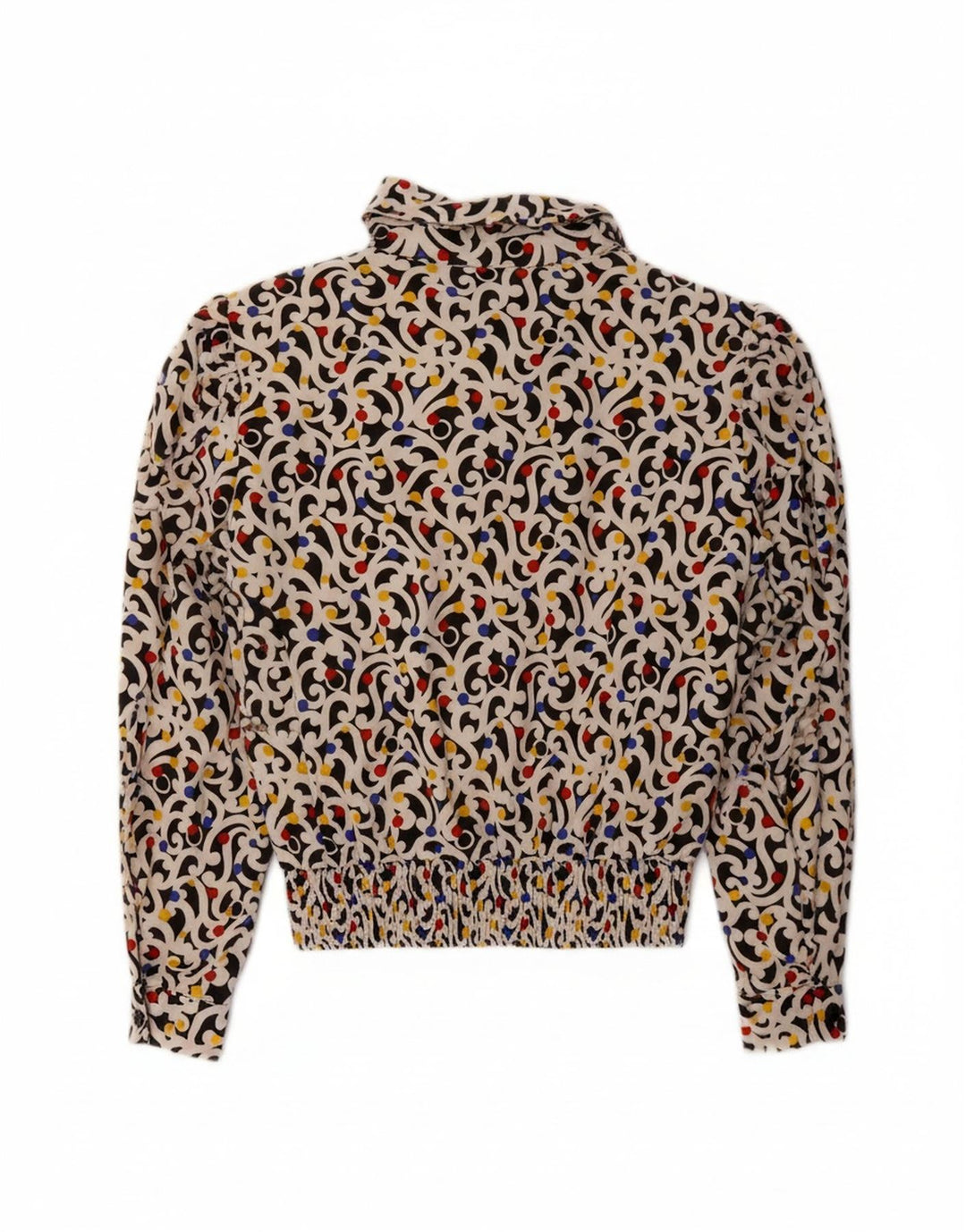 FRANKENWALDER Womens Crop Shirt Blouse EU 40 Medium Multicoloured Paisley Vintage Frankenwalder and Second-Hand Frankenwalder from Messina Hembry 