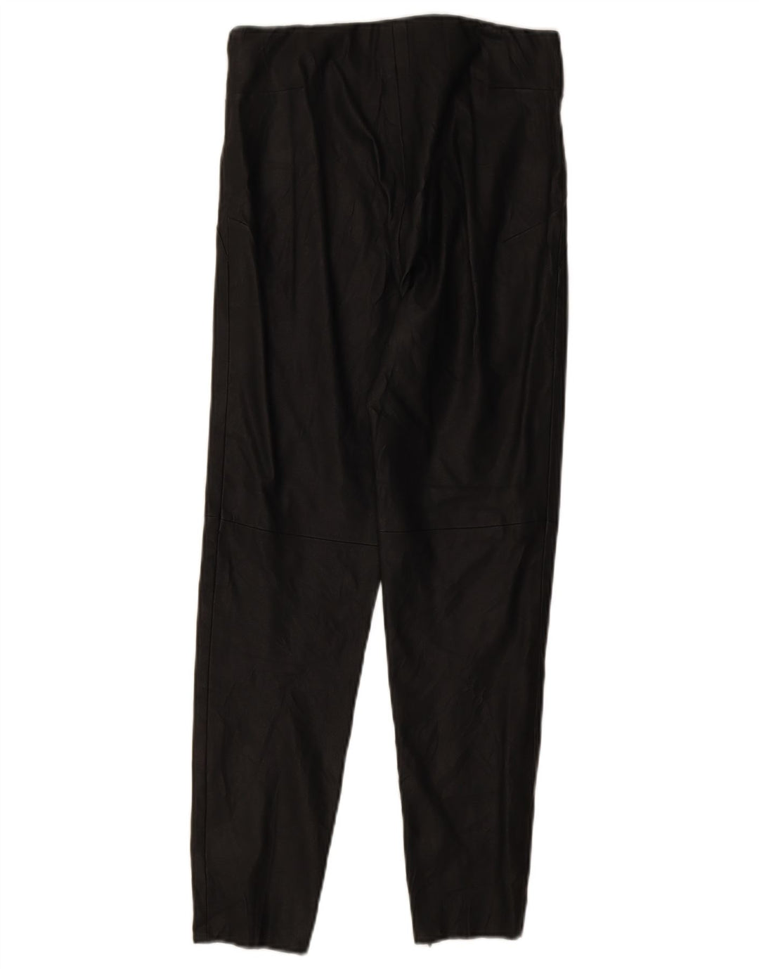 ZARA Womens Slim Faux Leather Trousers Medium W28 L27 Black Polyurethane