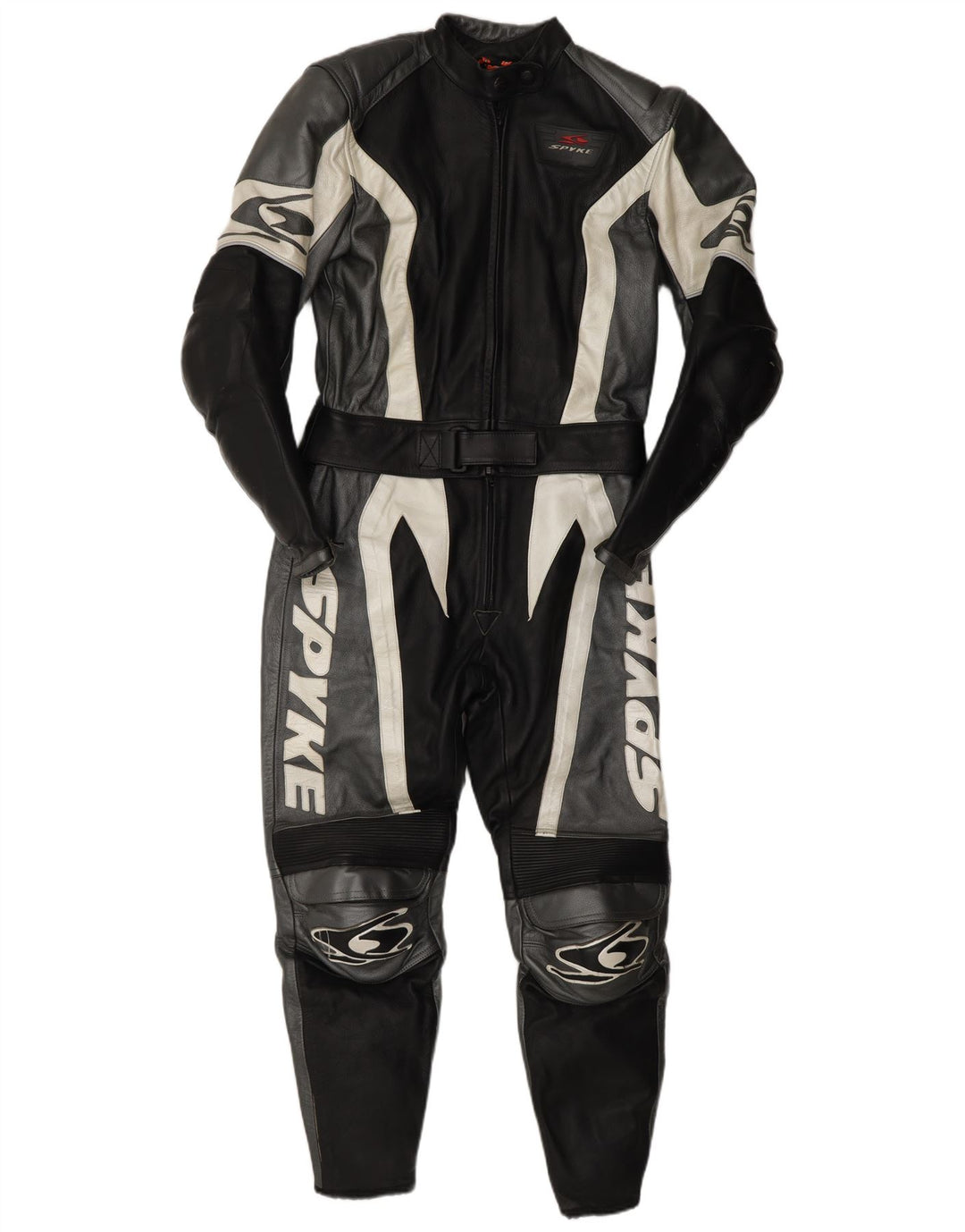 Spyke Dame Læder Jumpsuit IT 44 Medium Sort Læder Motorcykel