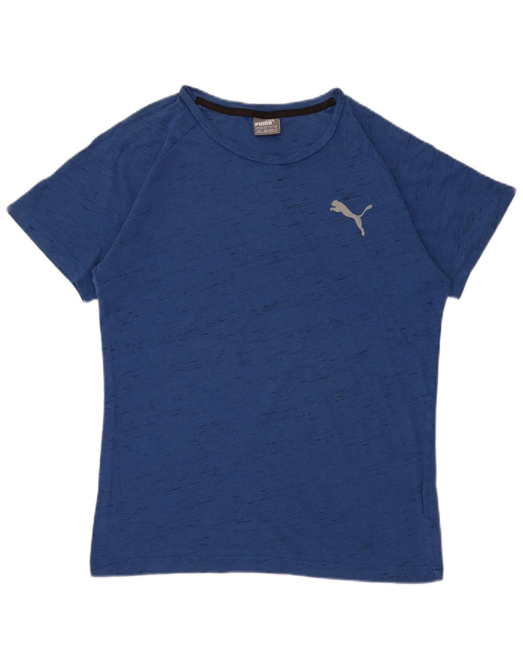 PUMA Herre T-shirt Top Medium Blue Flecked Bomuld