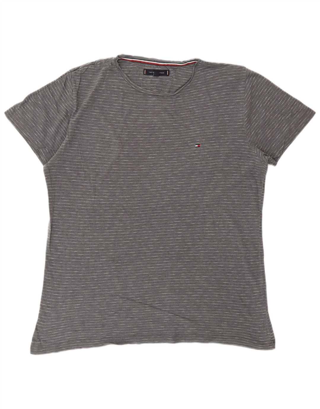 TOMMY HILFIGER T-shirt top til mænd, stor grå nålestribe