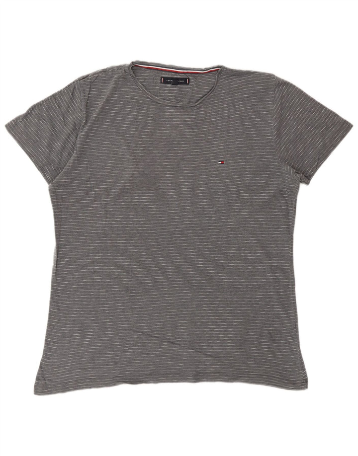 TOMMY HILFIGER T-shirt top til mænd, stor grå nålestribe
