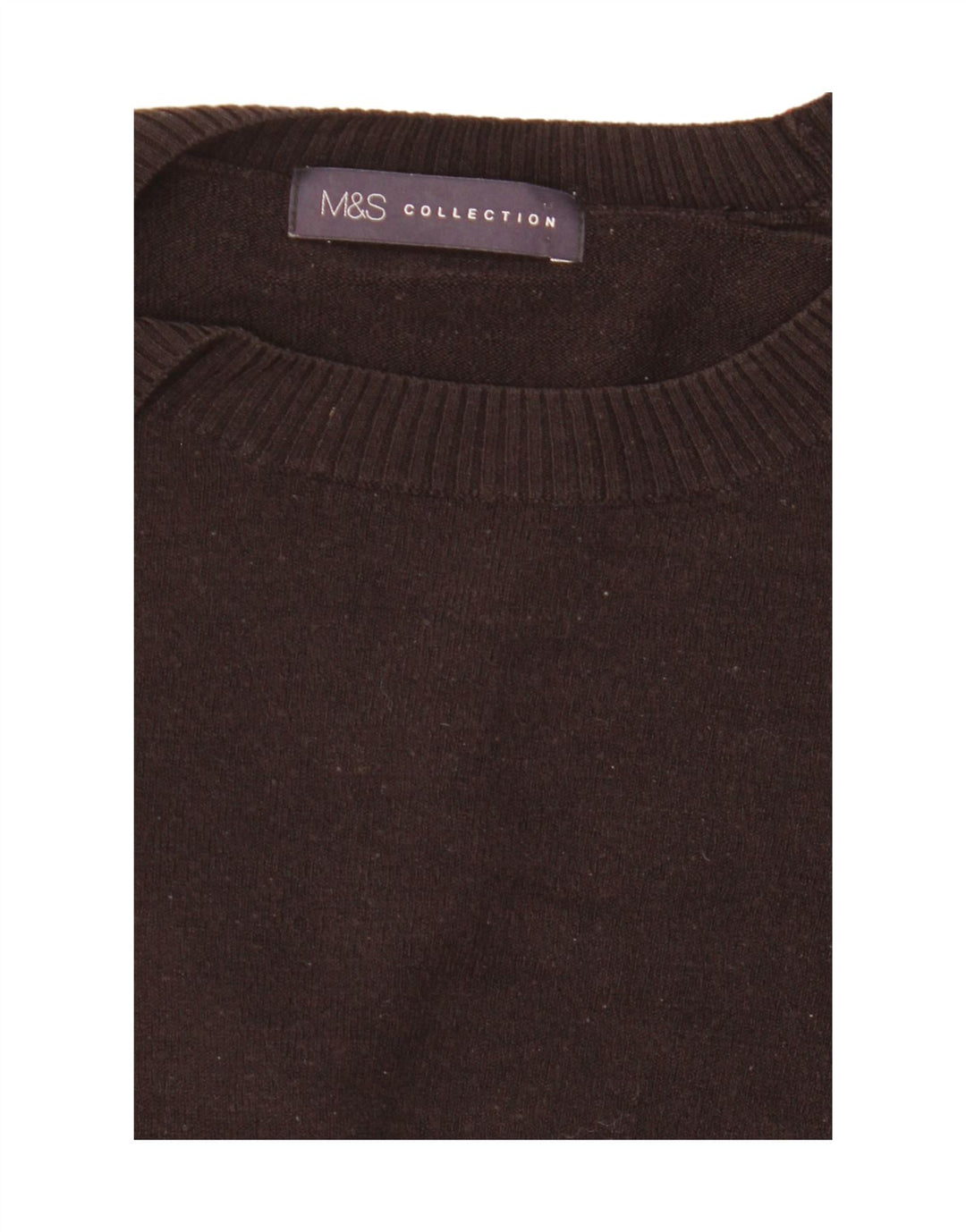 Marks & Spencer Dame Boat Neck Jumper Sweater UK 12 Medium Black