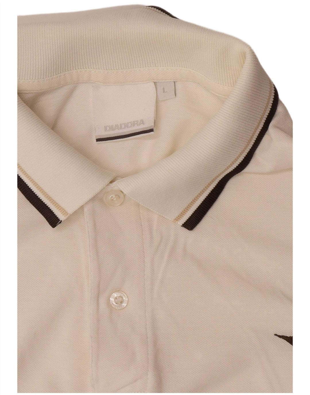 Diadora herre poloskjorte stor hvid