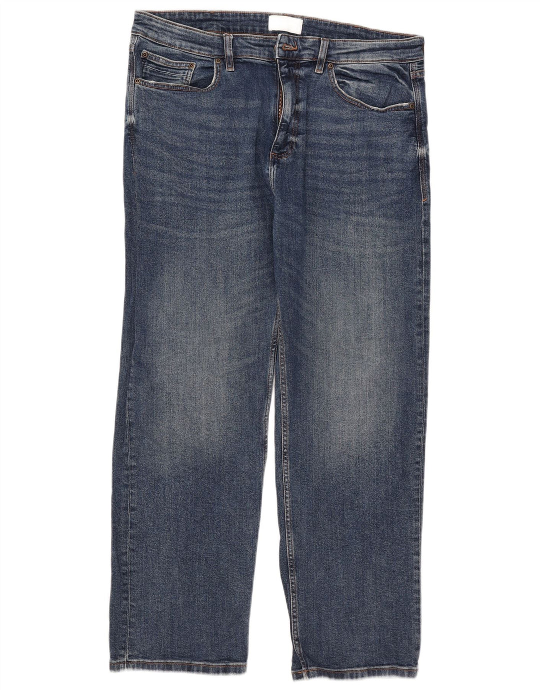Marks & Spencer Straight Jeans til mænd W38 L31 Blå bomuld