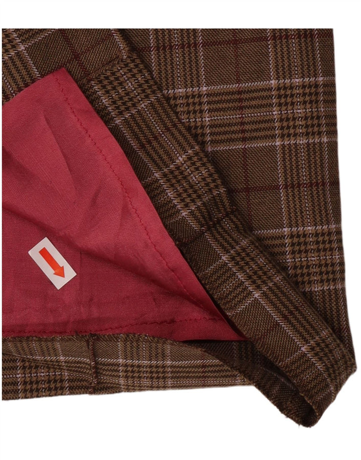 Max & Co. Dame Pencil Skirt IT 38 Small Brown Plaid Classic
