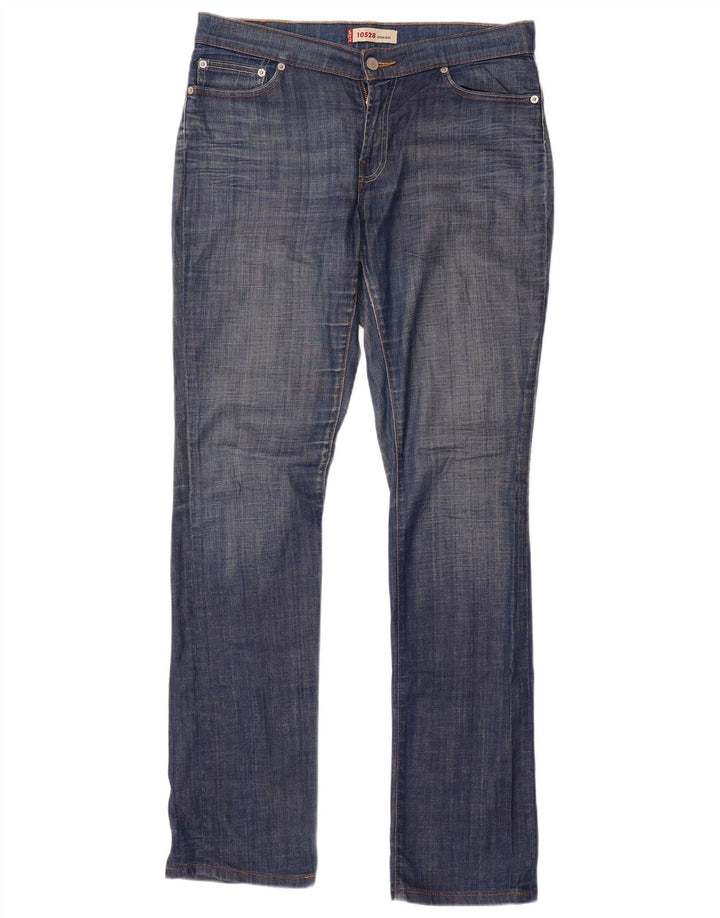 Levi's Dame 528 Straight Jeans W32 L34 Blå Bomuld
