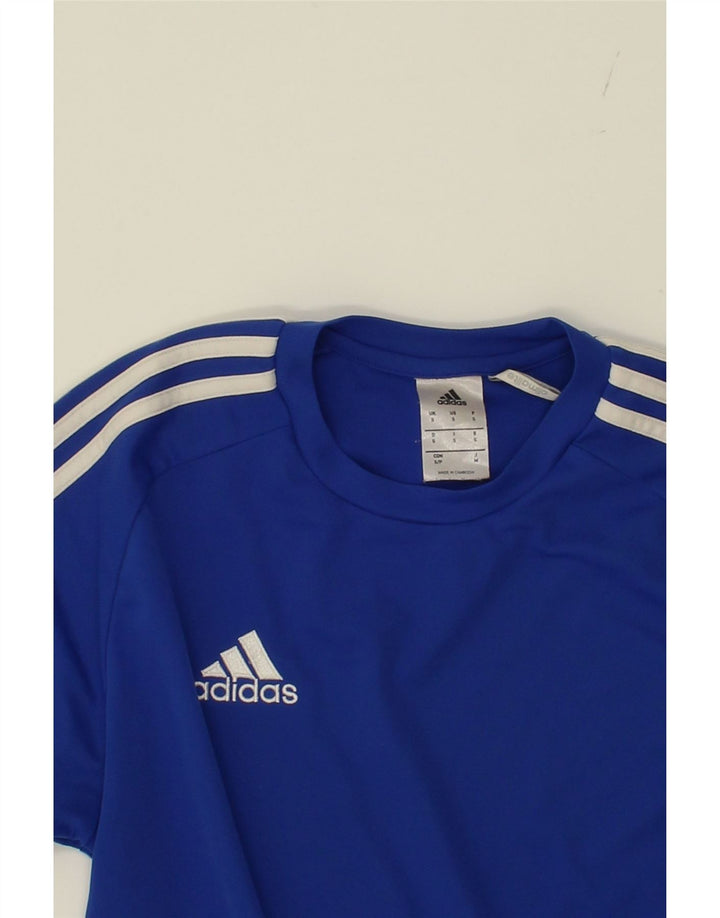 ADIDAS Mens Climalite T-Shirt Top Small Blue Polyester Vintage Adidas and Second-Hand Adidas from Messina Hembry 