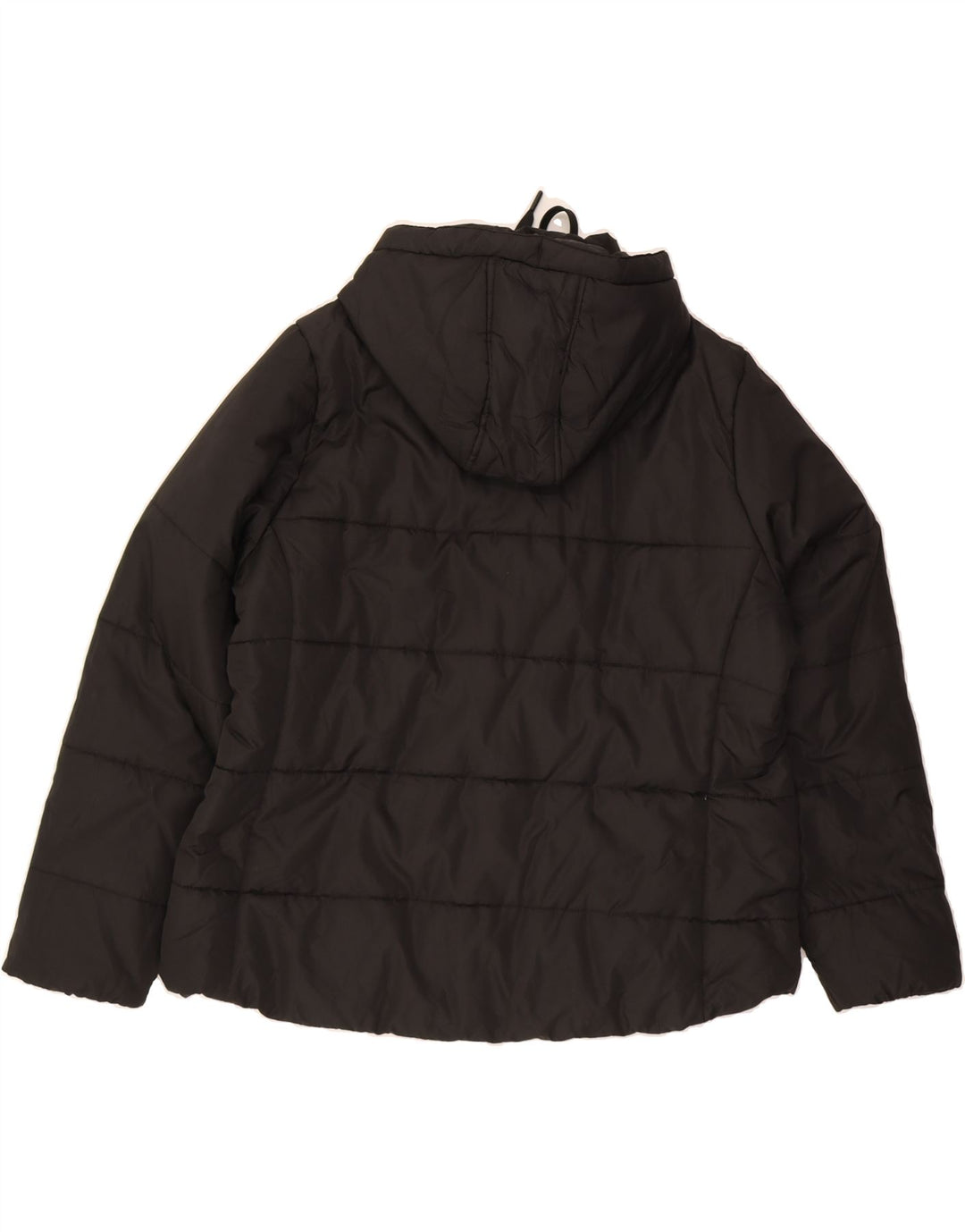 FILA Womens Hooded Padded Jacket UK 20 2XL Black Vintage Fila and Second-Hand Fila from Messina Hembry 