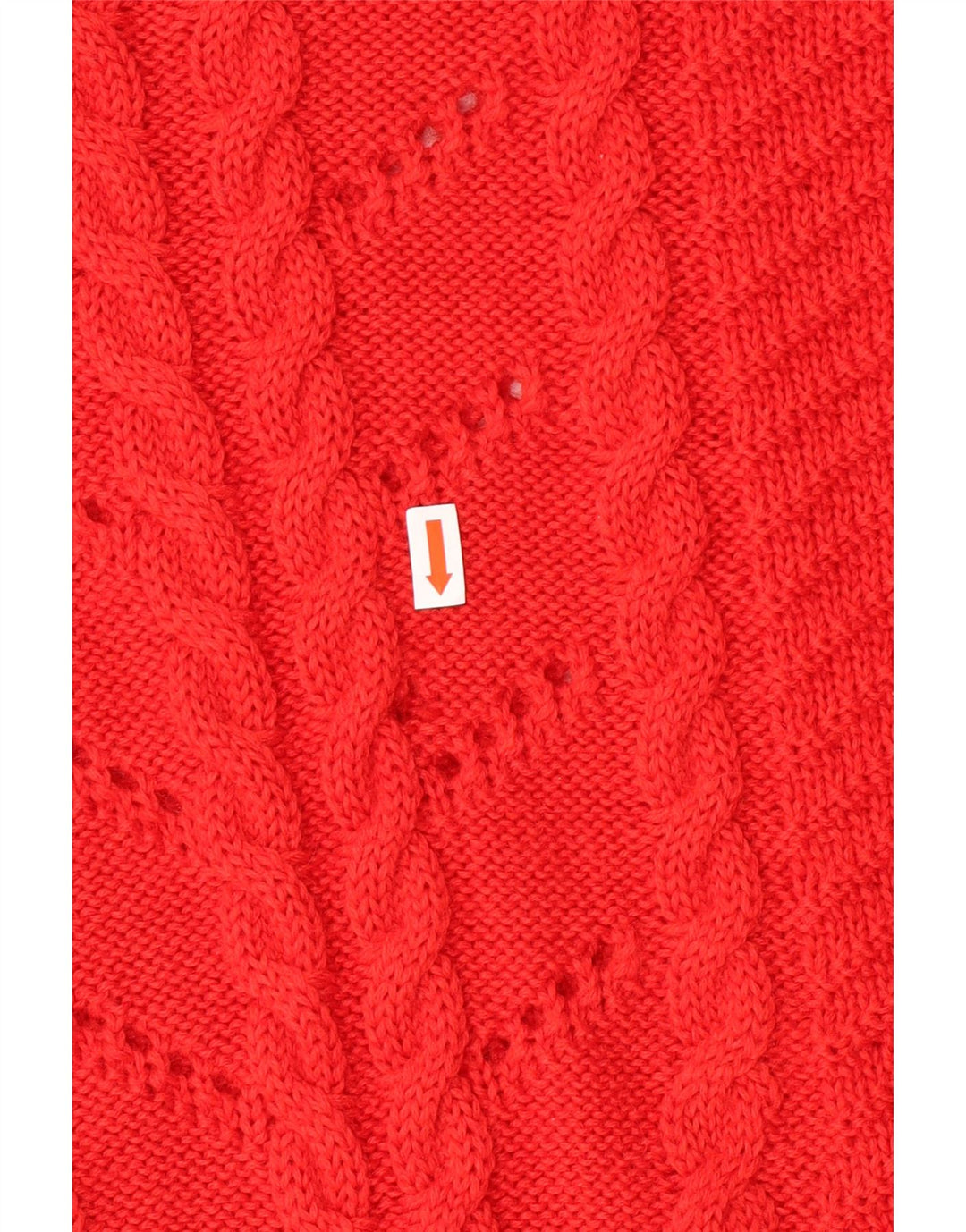 VINTAGE Womens Crew Neck Jumper Sweater UK 12 Medium Red Vintage Vintage and Second-Hand Vintage from Messina Hembry 