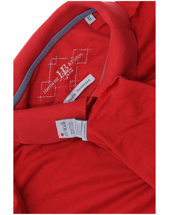 Harmont & Blaine herre poloshirt XL rød bomuld