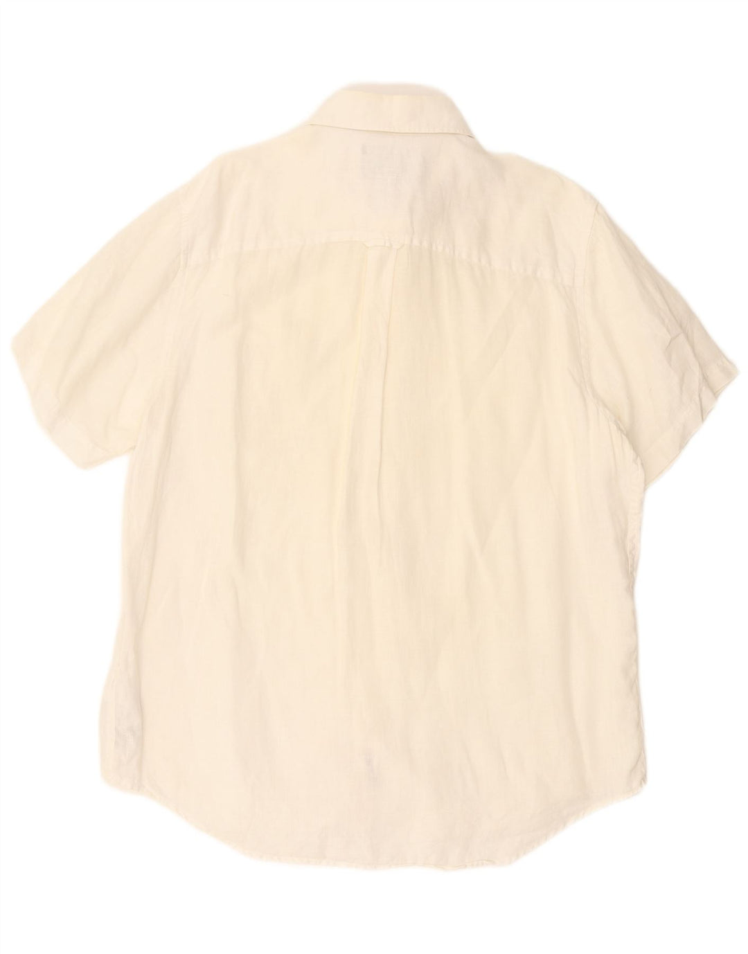 Timberland Herre kortærmet Regular Fit skjorte XL Off White Linned