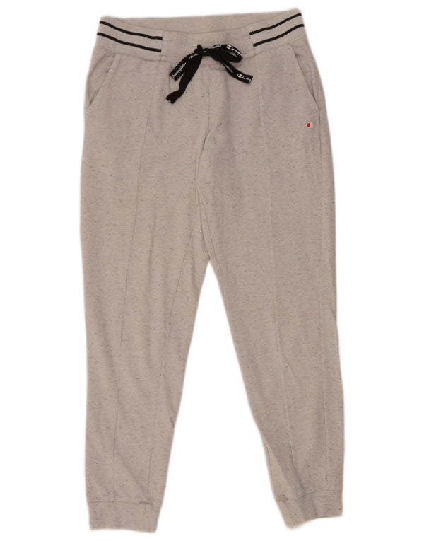Champion Womens træningsdragt Bukser Joggers UK 12 Medium Grey Flecked Bomuld