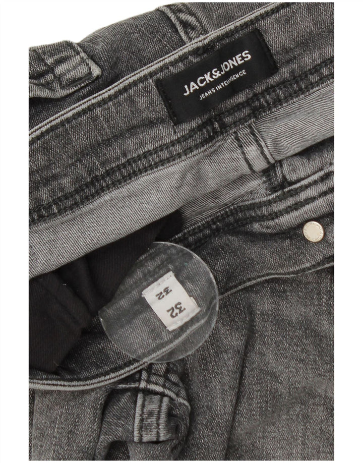 Jack & Jones Herre GLENN Slim Jeans W32 L32 Grå Bomuld