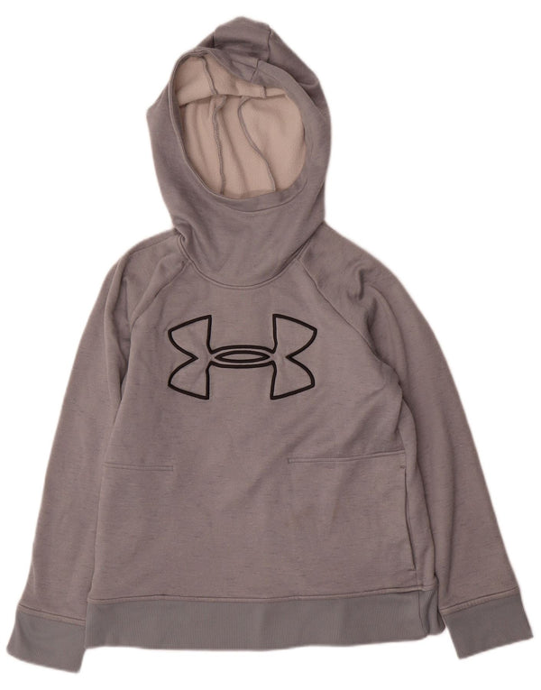 Under Armour Grafisk hættetrøje til kvinder UK 14 Medium Grey Polyester