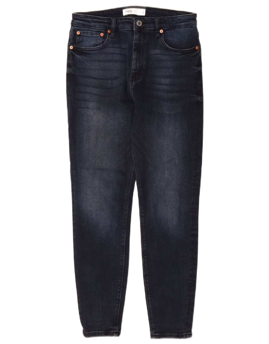 ZARA Dame Skinny Jeans EU 40 Medium W30 L27 Marineblå Bomuld