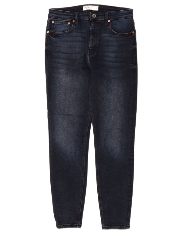 ZARA Dame Skinny Jeans EU 40 Medium W30 L27 Marineblå Bomuld