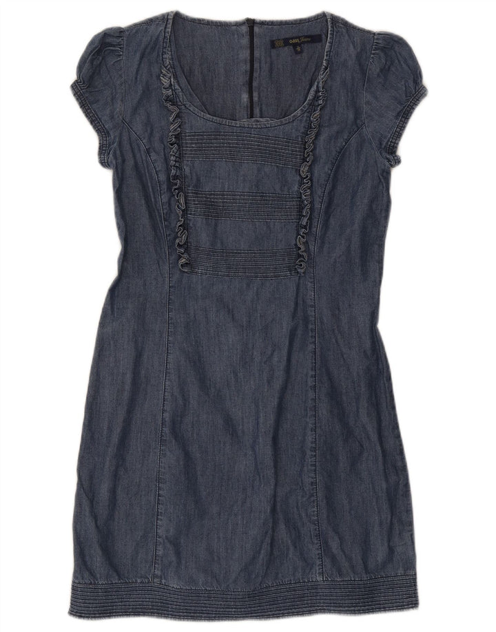 Oasis Womens Sheath Dress UK 12 Medium Navy Blue