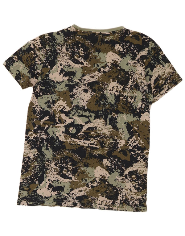 Puma Boys Grafisk T-Shirt Top 15-16 år 2XL Grøn Camouflage Bomuld