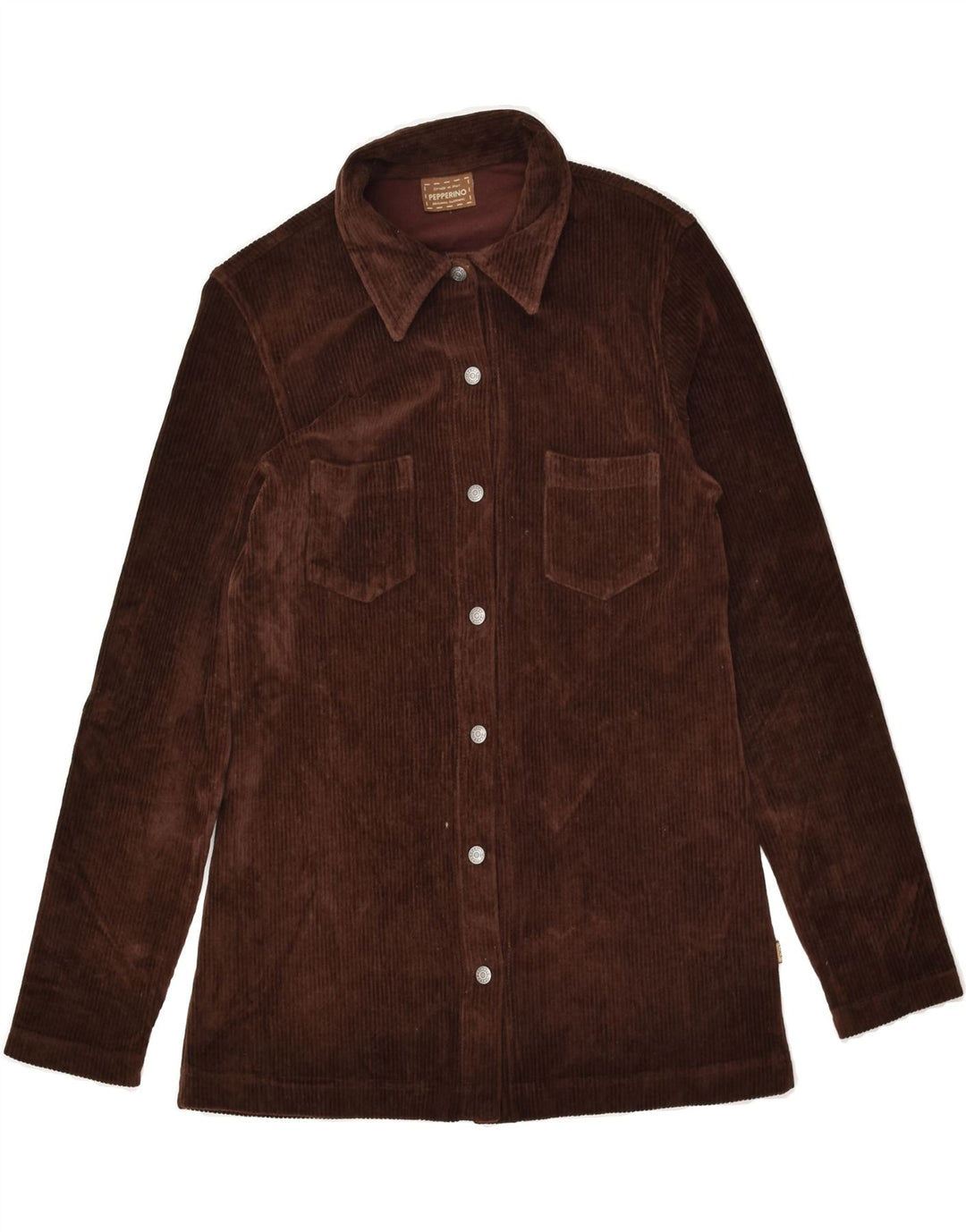 PEPPERINO Girls Corduroy Shirt 13-14 Years Brown Cotton | Vintage Pepperino | Thrift | Second-Hand Pepperino | Used Clothing | Messina Hembry 