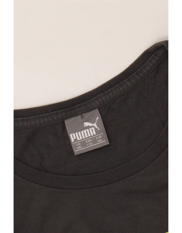 PUMA Herre grafisk T-shirt Top 2XL Grå
